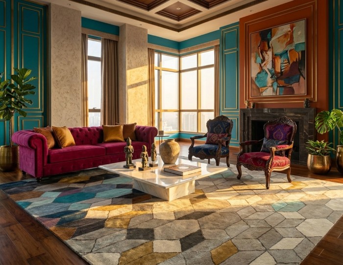 Geometric rugs